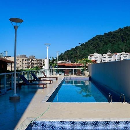 Apartamento Praia Grande Ubatuba Com Churrasqueira Privativa Exterior foto