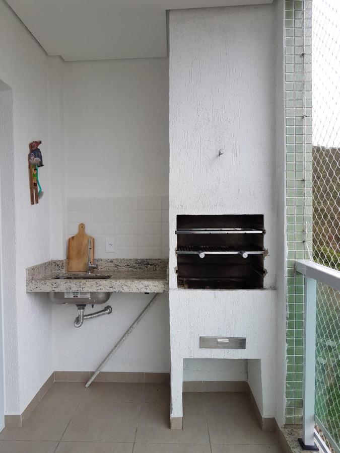 Apartamento Praia Grande Ubatuba Com Churrasqueira Privativa Exterior foto